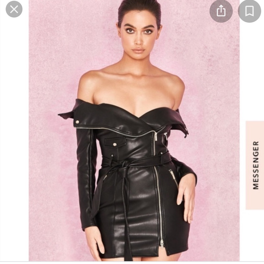 Vegan Leather Madeleine Dress
